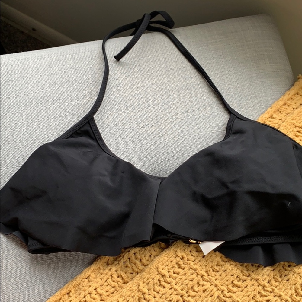 Ruffle Halter Bikini Top